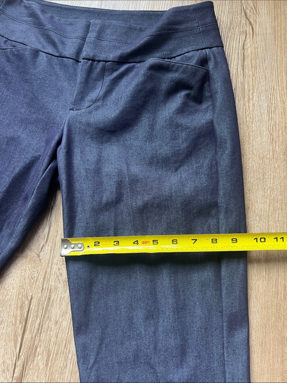 ELLE Women’s Blue High Waist Stretch Ankle Trousers Size 4 - Picture 15 of 15